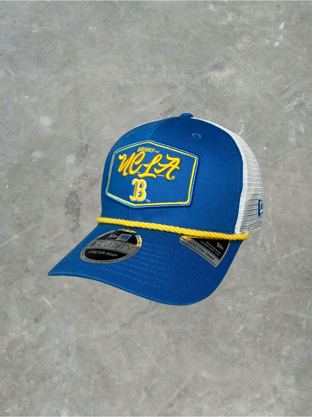 UCLA Bruins New Era 9Seventy Snap Bacl Hat OSFA NWT Blue/Yellow/White